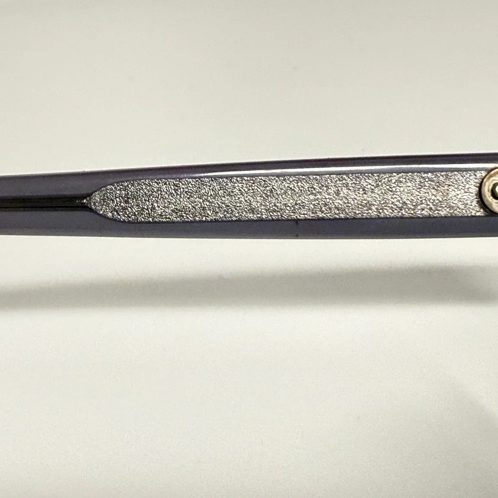 Lafont Paris Eyeglasses Womens Blue Purple Ombre Rectangle Frames Made in France